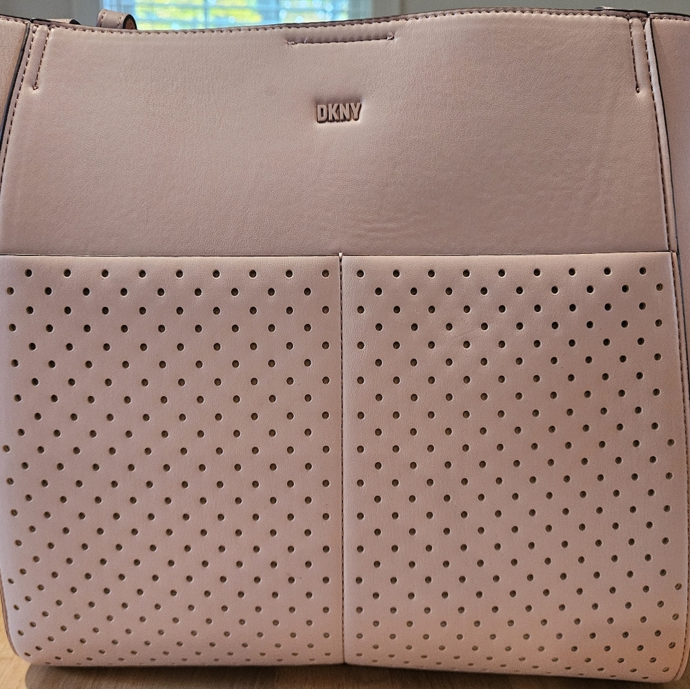 DKNY Peyton Large Tote Bag in Rosewater Pink